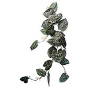 Leaf Design Artificial Hanging Plants, 120cm Alocasia Dragon Scale Dark