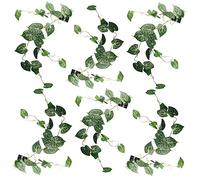 Leaf 6 X 100Cm Artificial Hanging Trailing Rounded Ivy Plant, Green