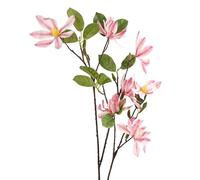 Leaf Design Artificial Single Flowers, 100cm Pink Magnolia