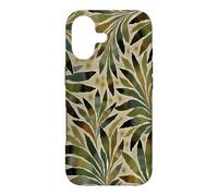 Leaf Design Fern Abstract Nature Pattern Moss Green Case for iPhone 17