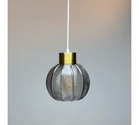 Leaf Design Glass Ceiling Pendant in Green, Smokey or Clear Options Ceiling Light Pendant Non Electric. Stunning Hanging Pendant Designs for The Home (Smokey)