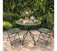 Leaf Design Light Green Bistro Set