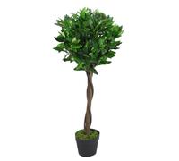 Leaf Design UK Artificial Bay Laurel Topiary Ball Tree, Green Twist, 90cm (3ft)