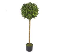 120cm (4ft) Artificial Boxwood Buxus Ball Topiary Tree Leaf Green One Size