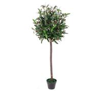 Leaf Design UK Artificial Olive Tree in Black Plastic Pot