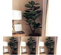 Leaf Design UK Artificial Realistic Potted House Plants (Pack of 4)