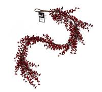 Leaf Design 150cm Artificial Luxury Christmas Red Berry Floristry Garland