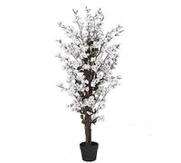 LeafDesign Artificial Blossom Tree 120cm Realistic White