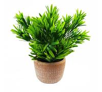 Leaf Design UK Realistic Artificial Foliage Plant with Pot, 22cm, Honey Dark