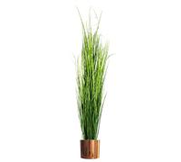 Leaf Artificial 130Cm Onion Grass Plant With Copper Metal Plater, Green