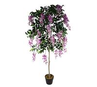Leaf Design 150cm Artificial Light Pink Wisteria Tree
