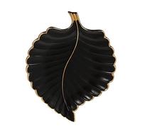 Leaf Dessert Plate Ceramic Jewelry Tray Shape Snack Serving Dish Compact Size for Party Decoration