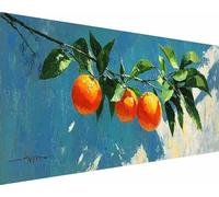 Leaf Diamond Art Kits Adults, Diamond Painting Fruit Crystal Art Kits for Kids Beginners, DIY 5D Full Drill Square Gem Dots Rhinestone Embroidery Paintings Crafts, Hobbies for Women 100x200cm l6-5b