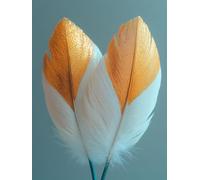 Leaf Diamond Painting Feather Diamond Art Kits Adults Beginners DIY 5D Full Drill Round Gem Crystal Art Rhinestone Embroidery Paintings Crafts Picture Home Wall Decor, Gifts for Women 70x95cm w1-8A