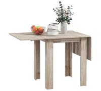 HOMCOM Folding Dining Table Extendable Kitchen Table Drop Leaf Table For 2-4 | TJ Hughes