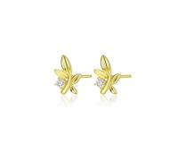 Leaf Earrings for Women:925 Sterling Silver 14K Gold Olive Leaf Stud Earrings with Cubic Zirconia Hypoallergenic Dainty Jewelry Gifts for Mom Daughter Bride Wedding Birthday
