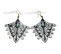 Leaf Earrings For Women Metal Earring Lite Leaf Earrings Dangle Drop Earrings, Bohemian Metal Earrings, Metal, bilion of crafts leaf metal