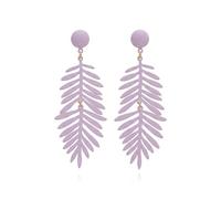 Leaf Earrings for Women Palm Leaf Dangle Earrings Green Long Hanging Boho Earrings Tropical Green Plant Statement Drop Earring Nature Lover Fashion Jewelry, One Size, Metal, No Gemstone