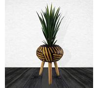 Leaf Extra Large Cachepot Planters, 45cm Oval Bali