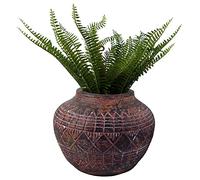 Leaf Extra Large Cachepot Planters, Fibreglass, 23cm Aztec Vase