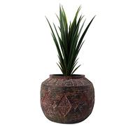 Leaf Extra Large Cachepot Planters, Fibreglass, 27cm Aztec Diamond