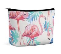 Leaf Flamingo Makeup Bag for Purse, Mini Portable Cosmetic Bags for Women, Coin Purse Lipstick Cosmetic Accessories Organizer, Small Travel Kit Storage Pouch