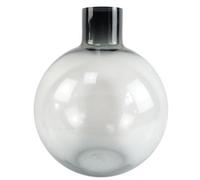Leaf Glass Vase Grey Smoke Bottle Glass Vase 40Cm Botanik