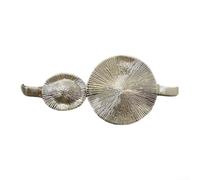 Leaf Golden Curtain Tiebacks Crafted from Strong Metal Material for Enhanced Durability and Visual Appeal in For Any Room (Round-Silver)