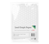 Leaf Graph A4 Hexagon Graph Paper 20mm 2cm (30 leaf pack) Lines