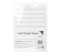 Leaf Graph A4 Manuscript Music Paper 5 x double staves (30 leaf pack)