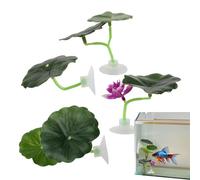 Leaf Hammock Betta Fish Realistic with Suction Cup 4 Pieces