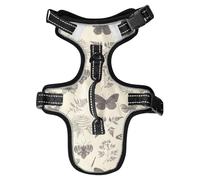 Leaf Insect Butterfly Brown Retro Reflective Vests for Large Dogs for Cats Walking Stretchy Animal Vest for Dogs Chaleco para perro