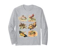 Leaf Insect Phylium Insects Bugs Vintage Entomologist Long Sleeve T-Shirt