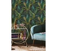 Envy Leaf It Out Twilight Tropical Smooth Wallpaper