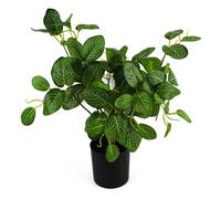Leaf Large Artificial Foliage Plant Pot Plastic weighted pot 40cm Artificial Pothos Botanik in Green Leaf Green