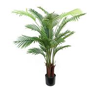 Leaf Design 110cm Artificial Areca Palm Tree Potted in Black Pot