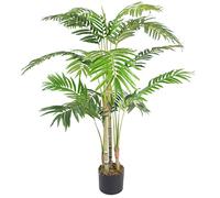 Leaf 120Cm (4Ft) Premium Artificial Areca Palm With Pot, Green