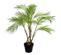 Large Artificial Palm Tree Natural Areca 90cm 3ft Leaf Design Realistic Plants Botanik Leaf Green One Size
