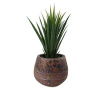 Leaf Large Composite Planter Brown / Black in Dark Brown Leaf Dark Brown