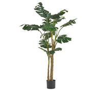 Leaf Large Monstera Plant Artificial 150cm Premium Plant in Green Leaf Green