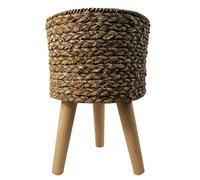 Leaf 39cm x 26cm Woven Effect Composite Large Planter, Brown