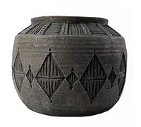 Leaf Design 26cm x 36cm Large Grey Gliese Diamond Planter