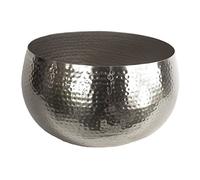Leaf Large Straight Edge Hammered Metal Planter, Silver, 32cm x 20cm