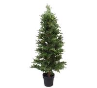 Leaf Large Cedar Topiary Tree Artificial 120Cm Plant