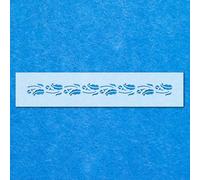 Leaf Leaves Tree Branch Repeat Pattern Stencil: Life Airbrush Wall Art Crafts -A4 Stencil - Design Size (257 x 22 mm)