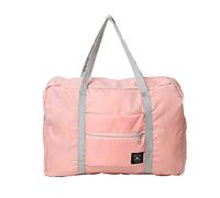 Leaf Letter Printed Cabin Bag 45x36x20 for Easyjet Airlines Underseat Travel Bag Holdall Bag Carry on Hand Luggage Weekend Bag Packable Travel Duffel Bag,Sports Fitness Luggage (Pink)