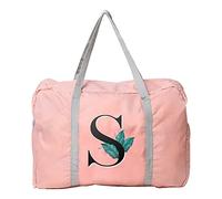 Leaf Letter Printed Cabin Bag 45x36x20 for Easyjet Airlines Underseat Travel Bag Holdall Bag Carry on Hand Luggage Weekend Bag Packable Travel Duffel Bag,Sports Fitness Luggage (Leaf S)