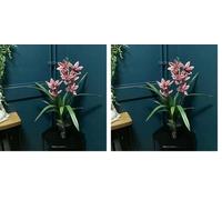 Leaf Luxury Potted Orchid Artificial (Pack of 2)