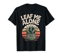 Leaf Me Alone Funny Plant Humor Quote Aloe Vera T-Shirt