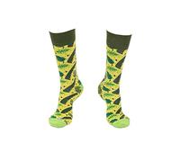 Leaf Me Alone Palm Tree Socks Premium Cotton Super-Stretch Funky W/M Unisex (UK, Numeric, 9, 12, Regular, Regular, Standard, Green)